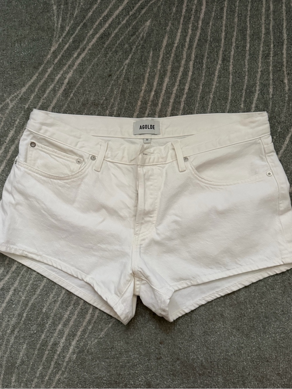 AGOLDE Parker Low-Rise Denim Shorts